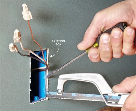 how to remove a nailed in electrical box|electrical box nail removal.